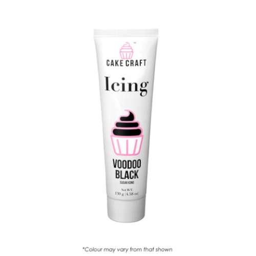 Buttercream Decorating Icing - Voodoo Black - Click Image to Close